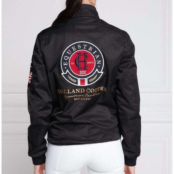 Holland Cooper Black Harrington Team Jacket - Picture 2 of 5